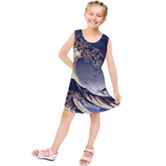 The Great Wave Off Kanagawa Japan Japanese Waves Kids  Tunic Dress by pakminggu