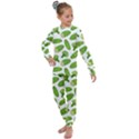 Vegetable Pattern With Composition Broccoli Kids  Long Sleeve Set  View1