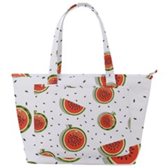 Seamless Background Pattern With Watermelon Slices Back Pocket Shoulder Bag  by pakminggu