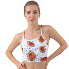 Seamless Background Pattern With Watermelon Slices Mini Tank Bikini Top by pakminggu