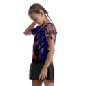 Beauty Stained Glass Castle Building Kids  Frill Chiffon Blouse View2