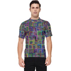 Wallpaper-background-colorful Men s Short Sleeve Rash Guard by Bedest