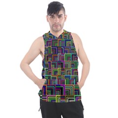 Wallpaper-background-colorful Men s Sleeveless Hoodie by Bedest