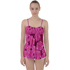 Cherry-blossoms-floral-design Babydoll Tankini Top by Bedest