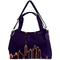 Skyscraper Town Urban Towers Double Compartment Shoulder Bag by pakminggu