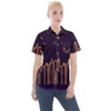 Skyscraper Town Urban Towers Women s Short Sleeve Pocket Shirt View1