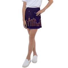 Skyscraper Town Urban Towers Kids  Tennis Skirt by pakminggu