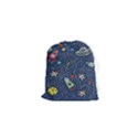 Cat-cosmos-cosmonaut-rocket Drawstring Pouch (XS) View1