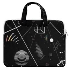 Future Space Aesthetic Math Macbook Pro 13  Double Pocket Laptop Bag by pakminggu