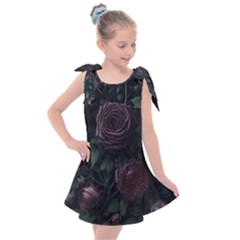 Rose Flower Plant Kids  Tie Up Tunic Dress by pakminggu