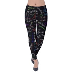 Mathematics  Physics Maths Math Pattern Velvet Leggings by pakminggu