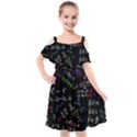 Mathematics  Physics Maths Math Pattern Kids  Cut Out Shoulders Chiffon Dress View1