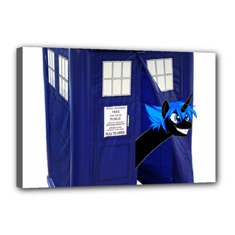 Tardis-doctor-who Canvas 18  X 12  (stretched) by Cowasu