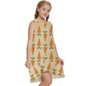 Patter-carrot-pattern-carrot-print Kids  Frill Swing Dress View3