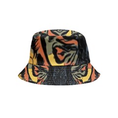 Tiger-predator-abstract-feline Inside Out Bucket Hat (kids) by Cowasu