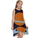 Planet-orbit-universe-star-galaxy Kids  Frill Swing Dress View3