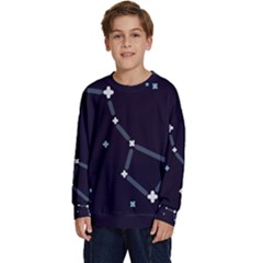 Celebrities-categories-universe-sky Kids  Crewneck Sweatshirt by Cowasu