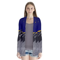 Science-fiction-sci-fi-sci-fi-logo Drape Collar Cardigan by Sarkoni