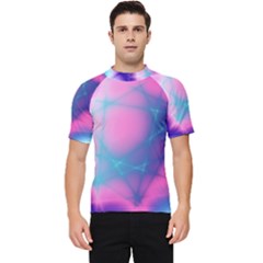 Geometry Abstract Pattern Hypercube Men s Short Sleeve Rash Guard by Bangk1t