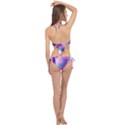 Geometry Abstract Pattern Hypercube Cross Front Halter Bikini Set View2