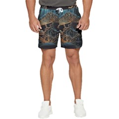 Forest Mushroom Wood Men s Runner Shorts by Bangk1t