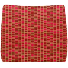 Geometry Background Red Rectangle Pattern Seat Cushion by Ravend