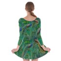 Peacock Paradise Jungle Long Sleeve Skater Dress View2