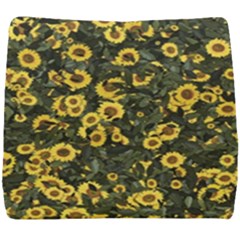 Sunflowers Yellow Flowers Flowers Digital Drawing Seat Cushion by Ravend