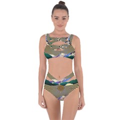 Surreal Art Psychadelic Mountain Bandaged Up Bikini Set  by Ndabl3x