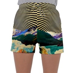 Surreal Art Psychadelic Mountain Sleepwear Shorts by Ndabl3x