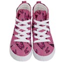 Pink Glitter Butterfly Kids  Hi-Top Skate Sneakers View1