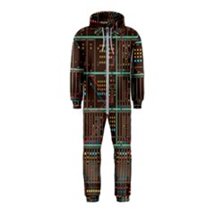 Digital Art Moog Music Synthesizer Vintage Hooded Jumpsuit (kids) by Bedest