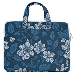 Pattern Flower Nature Macbook Pro 13  Double Pocket Laptop Bag by Bedest