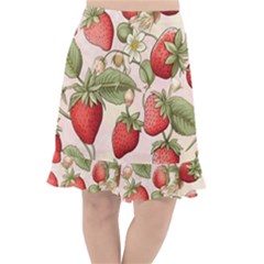 Strawberry Fruit Fishtail Chiffon Skirt by Bedest