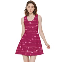 Hearts Valentine Love Background Inside Out Reversible Sleeveless Dress by Proyonanggan