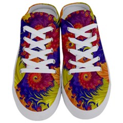 Fractal Spiral Bright Colors Half Slippers by Proyonanggan