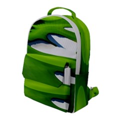 Golf Course Par Green Flap Pocket Backpack (large) by Sarkoni