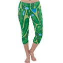 Golf Course Par Golf Course Green Capri Yoga Leggings View1