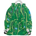 Golf Course Par Golf Course Green Top Flap Backpack View3