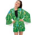 Golf Course Par Golf Course Green Long Sleeve Kimono View1