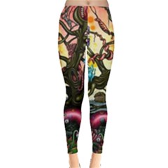 Psychedelic Funky Trippy Everyday Leggings  by Sarkoni