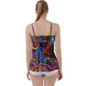 Psychedelic Trippy Hippie  Weird Art Babydoll Tankini Top View2