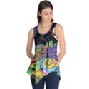 Nature Moon Psychedelic Painting Sleeveless Tunic View1