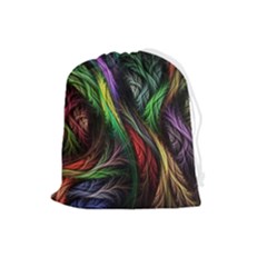 Abstract Psychedelic Drawstring Pouch (large) by Sarkoni