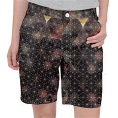 Abstract Psychedelic Geometry Andy Gilmore Sacred Women s Pocket Shorts by Sarkoni