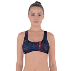 Architecture City Pixel Art Got No Strings Sports Bra by Sarkoni