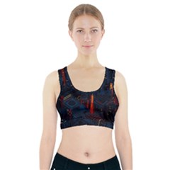 Architecture City Pixel Art Sports Bra With Pocket by Sarkoni