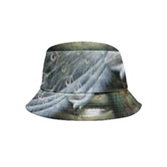 Canvas Oil Painting Two Peacock Bucket Hat (kids) by Grandong