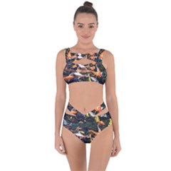 Koi Pond 3d Fish Bandaged Up Bikini Set  by Grandong