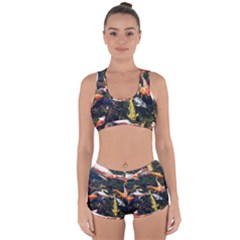 Koi Pond 3d Fish Racerback Boyleg Bikini Set by Grandong